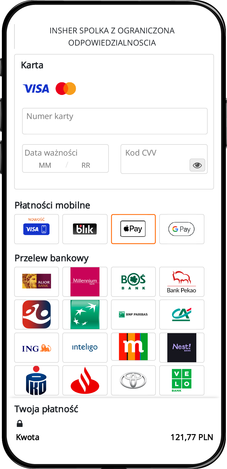 Aplikacja HDBOX - KROK 6 - Płatność